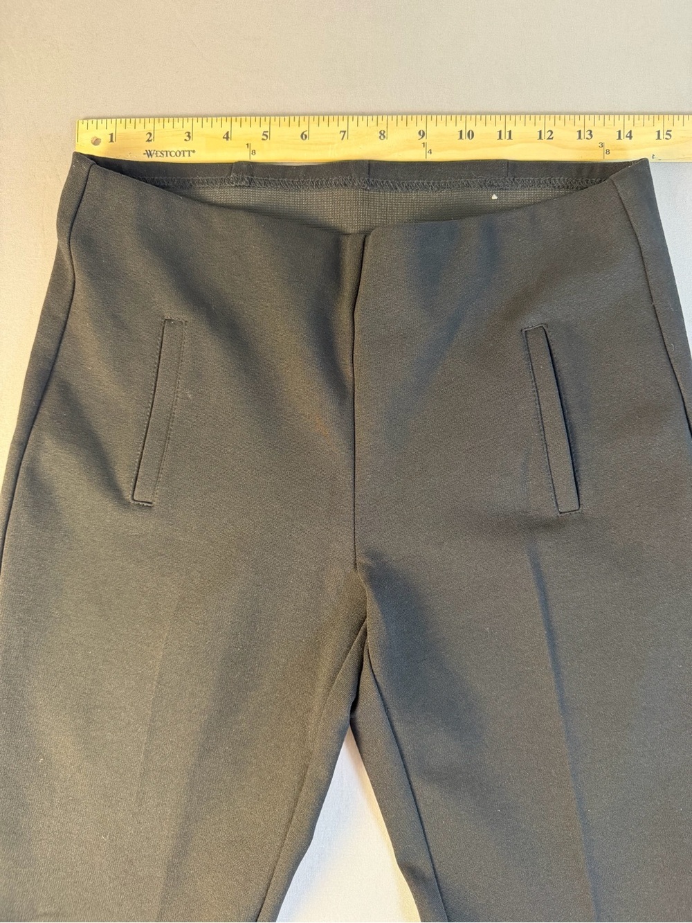 Chico's Women’s Dress Pants Slim Straight With Elastic Invisable Waist 00 Short - Picture 5 of 15